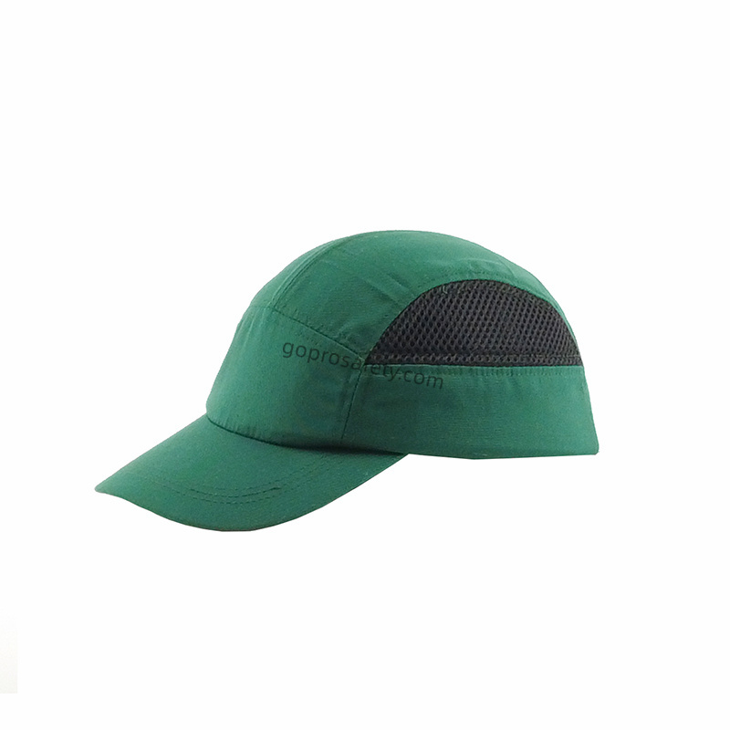 Grey Baseball Style Bump Caps for Industrial Use