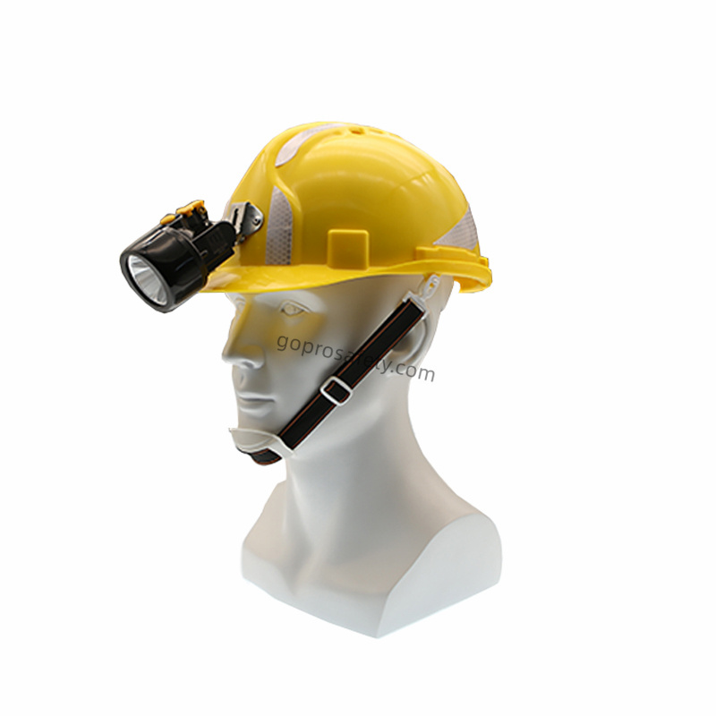 High Visibility Safety Helmet with Front Headlamp Clip
