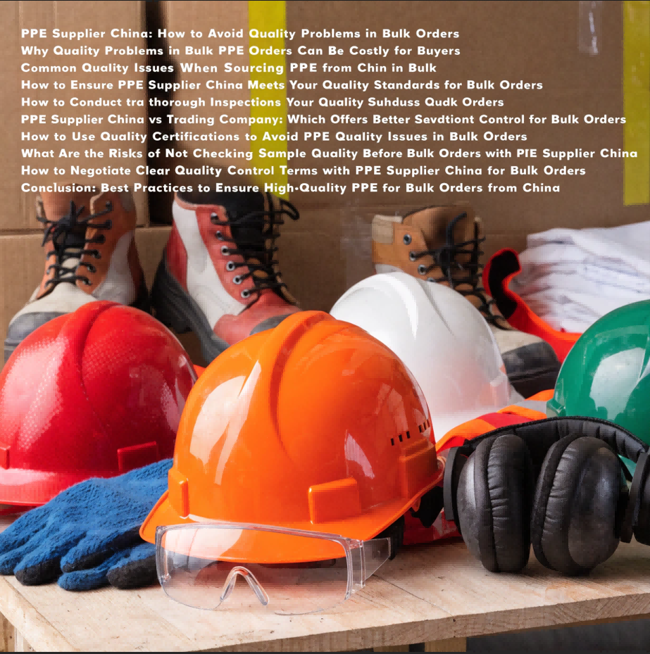 PPE Supplier China: How to Avoid Quality Problems in Bulk Orders